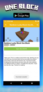 اسکرین شات برنامه Map One Block Survival - block 4