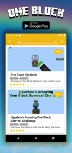 اسکرین شات برنامه Map One Block Survival - block 5
