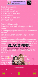 اسکرین شات برنامه Blackpink Song 3