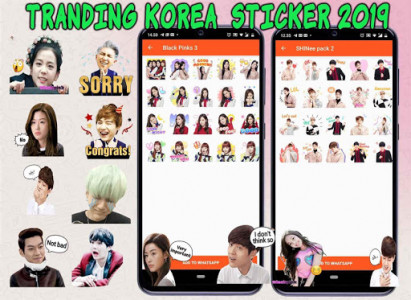 اسکرین شات برنامه Korean Sticker KPop WASticker for WhatsApp 8