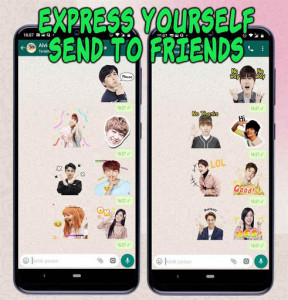 اسکرین شات برنامه Korean Sticker KPop WASticker for WhatsApp 4