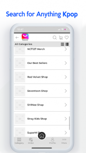 اسکرین شات برنامه Kpopshop - Kpop Online Shopping App 1