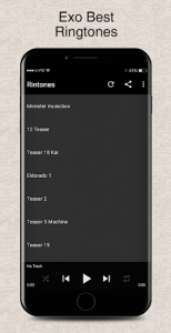 اسکرین شات برنامه Exo Songs Lyrics & Wallpapers 2