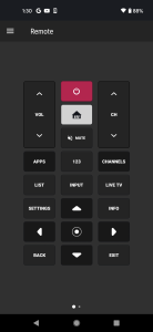 اسکرین شات برنامه Remote for LG Smart TV 1