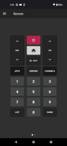 اسکرین شات برنامه Remote for LG Smart TV 3