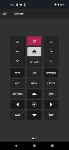 اسکرین شات 1 برنامه Remote for LG Smart TV