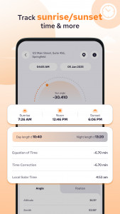اسکرین شات 5 برنامه Solar & Sun Position Tracker