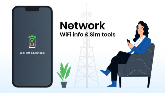 اسکرین شات برنامه Network Wi-Fi Info & SIM Tools 1
