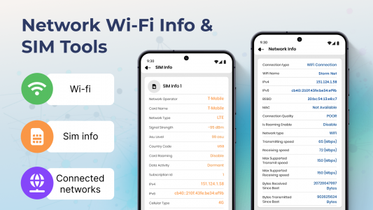 اسکرین شات 6 برنامه Network Wi-Fi Info & SIM Tools