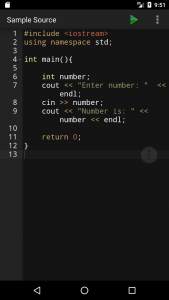 اسکرین شات برنامه C/C++ Programming Compiler 1
