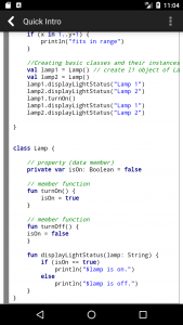 اسکرین شات برنامه Kotlin Programming Compiler 4