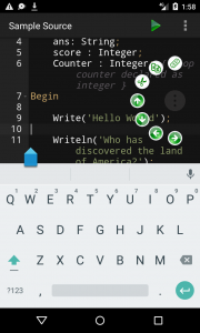 اسکرین شات 3 برنامه Pascal Programming Compiler