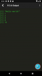 اسکرین شات برنامه R Programming Compiler 3