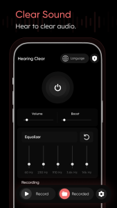 اسکرین شات 3 برنامه Hearing Clear: Sound Amplifier