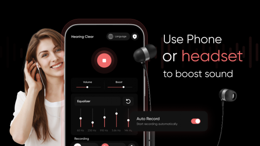 اسکرین شات 1 برنامه Hearing Clear: Sound Amplifier