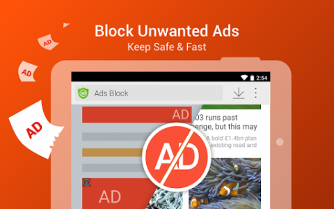 اسکرین شات برنامه CM Browser - Ad Blocker , Fast Download , Privacy 2