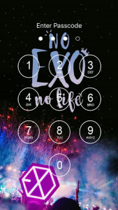 اسکرین شات برنامه EXO Lock Screen 2