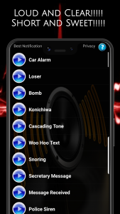 اسکرین شات برنامه Notification Ringtones 1
