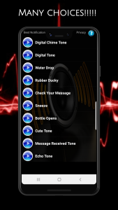 اسکرین شات برنامه Notification Ringtones 5