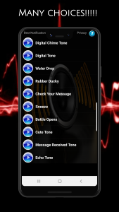 اسکرین شات 5 برنامه Notification Ringtones