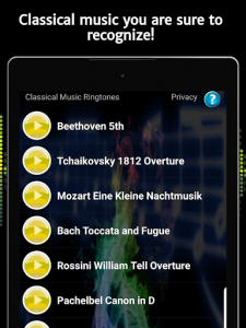اسکرین شات برنامه Classical Music Ringtones 7