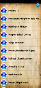 اسکرین شات برنامه Classical Music Ringtones 7