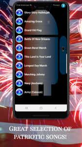 اسکرین شات برنامه American Ringtones 4