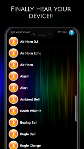 اسکرین شات 1 برنامه High Volume Notifications