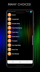 اسکرین شات 5 برنامه High Volume Notifications