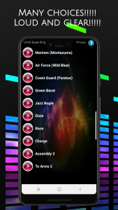 اسکرین شات 5 برنامه LOUD Bugle Ringtones