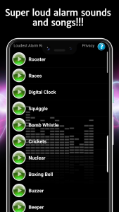 اسکرین شات برنامه Loudest Alarm Ringtones 1