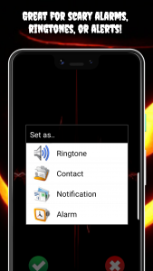 اسکرین شات برنامه Scary Ringtones 3