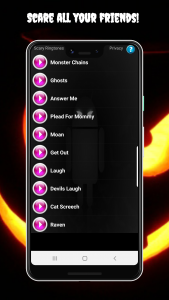 اسکرین شات 5 برنامه Scary Ringtones