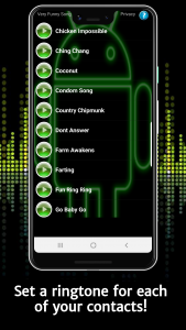 اسکرین شات 4 برنامه Very Funny Song Ringtones
