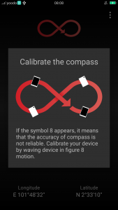 اسکرین شات برنامه Smart compass 3