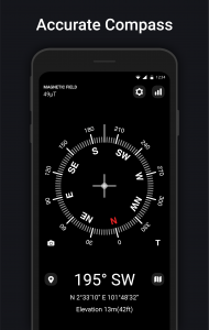 اسکرین شات برنامه Digital Compass 1
