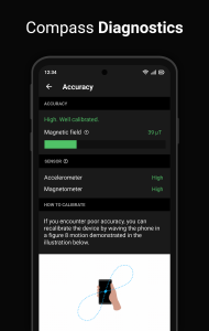 اسکرین شات 5 برنامه Digital Compass