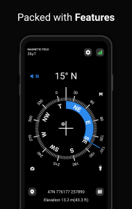 اسکرین شات 4 برنامه Digital Compass