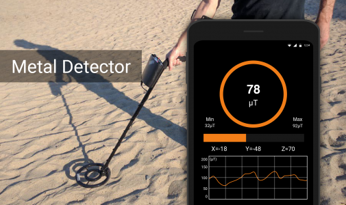 اسکرین شات برنامه Metals Detector: EMF detector 1