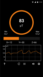 اسکرین شات 4 برنامه Metals Detector: EMF detector