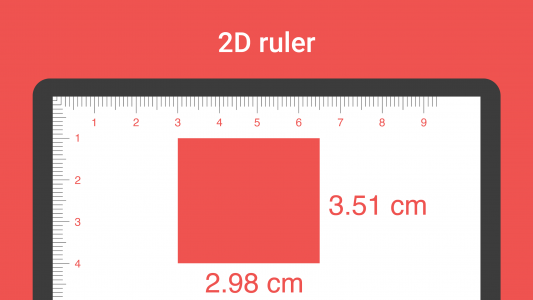 اسکرین شات 2 برنامه Digital Ruler : Inches & cm