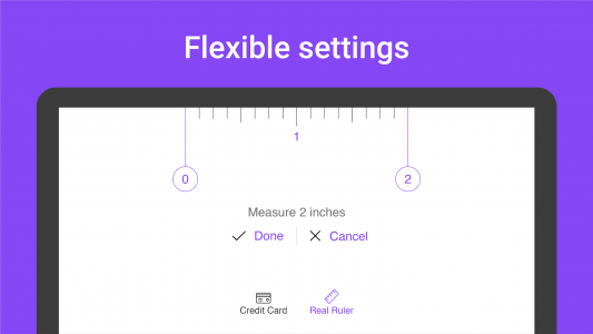 اسکرین شات 6 برنامه Digital Ruler : Inches & cm