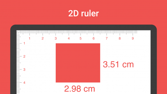 اسکرین شات برنامه Digital Ruler : Inches & cm 2