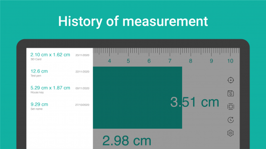 اسکرین شات برنامه Digital Ruler : Inches & cm 4