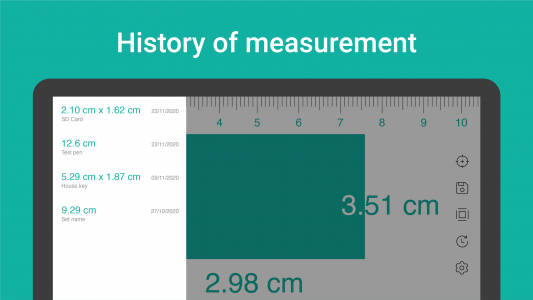 اسکرین شات 4 برنامه Digital Ruler : Inches & cm