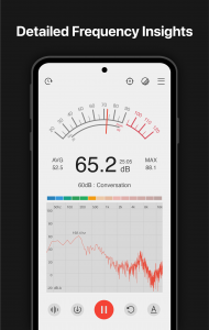 اسکرین شات برنامه Sound meter : SPL & dB meter 2