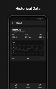 اسکرین شات برنامه Sound meter : SPL & dB meter 3