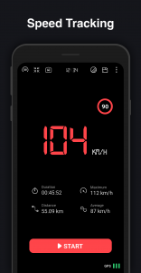 اسکرین شات برنامه GPS Speedometer : Odometer HUD 2