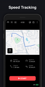 اسکرین شات برنامه GPS Speedometer : Odometer HUD 2