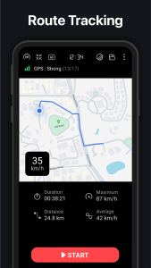 اسکرین شات 3 برنامه GPS Speedometer : Odometer HUD